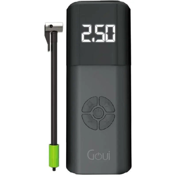 Goui AIR PUMP Portable Air Compressor with USB 3.5mtr Cable and Car Charger - Black