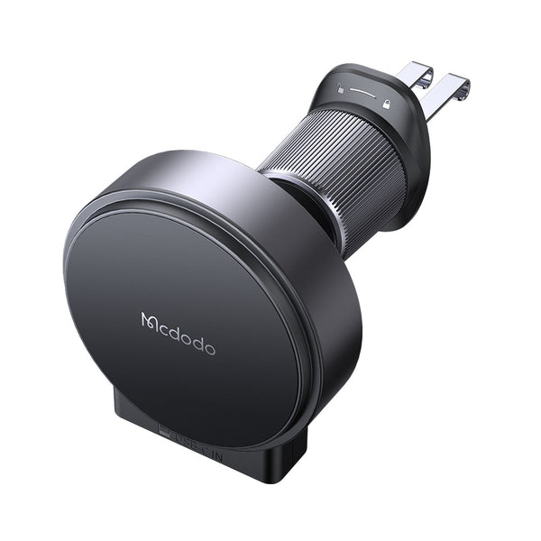 MCDODO CH300 15W MAGNETIC WIRELESS CAR CHARGER WITH RETRACTABLE CABLE (FOR IPHONE12-15) - BLACK