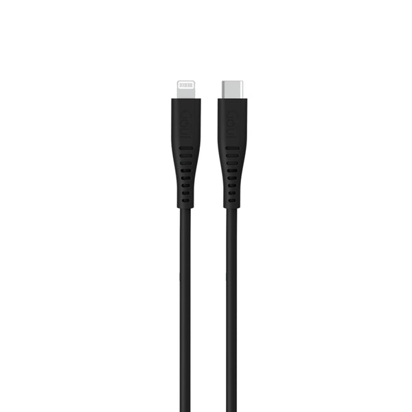 Goui - Silicon Lightning to Type C - 1.5Mts Black Cable MFI Certified (G-NT15-8PIN)